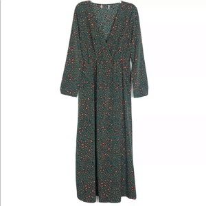 Club L London long sleeve faux wrap animal print maxi dress 
Size 10